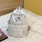 Everyday backpack with unique embroidery design