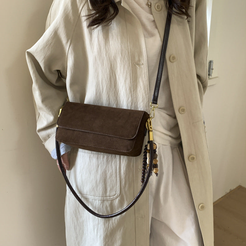 Women's shoulder bag made of fine suede leather with practical shoulder strap-https://detail.1688.com/offer/976751175472.html-Calm Wears-Braun-nothing-Calm Wears