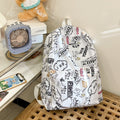 Backpack with Creative Graffiti Design
