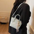Ladies mini bag in playful design with decorative charm-https://detail.1688.com/offer/895333034201.html-Calm Wears-Rosa-Size: With pendant-Calm Wears