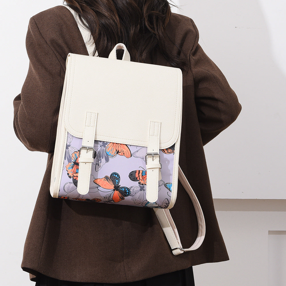 Stylish Butterfly Design Backpack Calm Wears