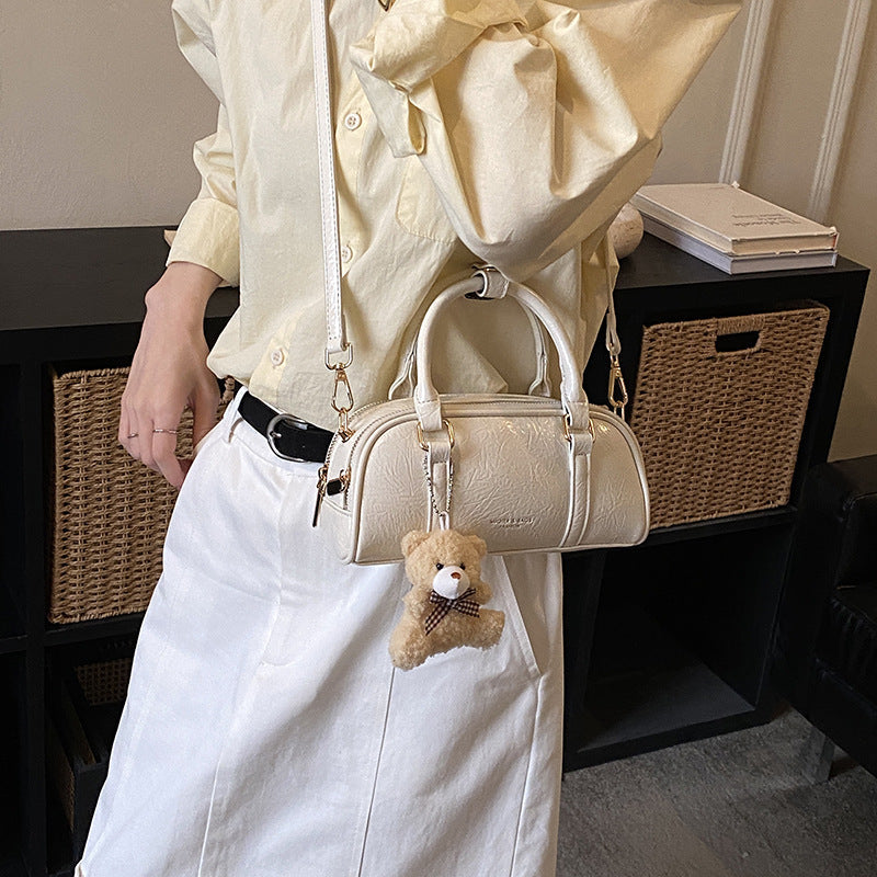 Women's mini handbag with playful teddy pendant-https://detail.1688.com/offer/1025333566529.html-Calm Wears-Beige-Size: With pendant-Calm Wears
