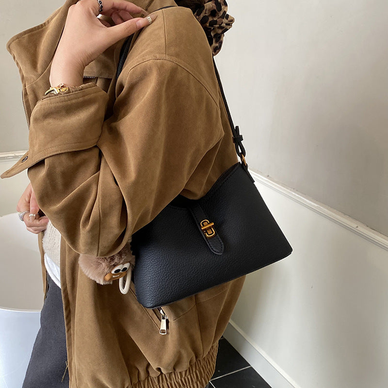 Women's multifunctional shoulder bag with playful charm-https://detail.1688.com/offer/1002505571271.html-Calm Wears-Braun-Size: With pendant-Calm Wears