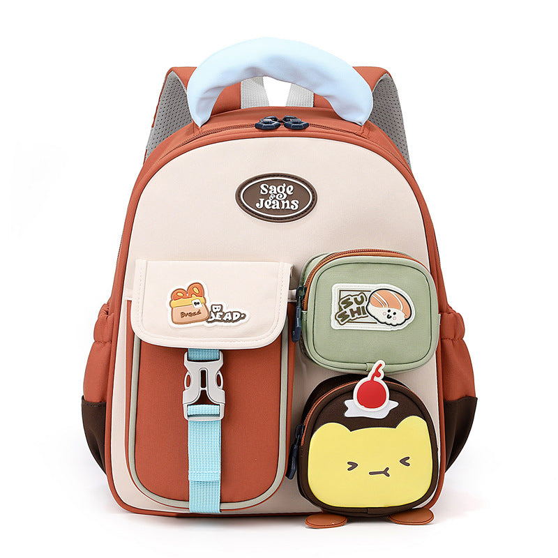 Stylish Children's School Backpack-https://detail.1688.com/offer/1067216965947.html-Calm Wears-Brick Red-Calm Wears