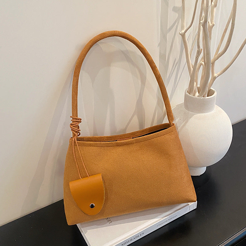 Textured Fabric Shoulder Bag