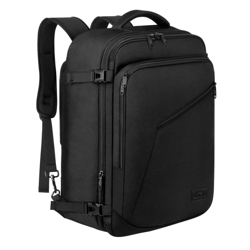 Multifunctional travel backpack with integrated storage compartments and ergonomic design