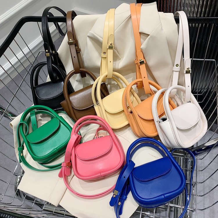 Women's mini handbag with elegant chain accent
