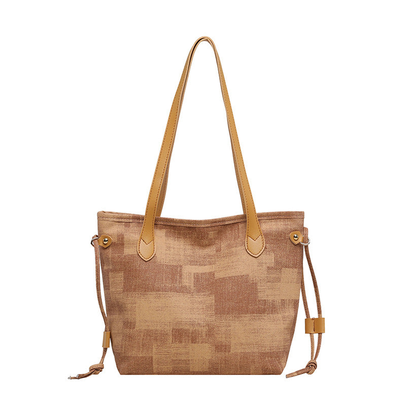 Textured Canvas Tote Bag