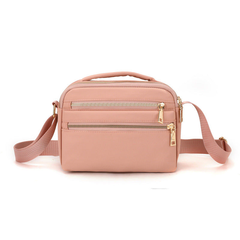 Multi-Zippered Crossbody Organizer Bag