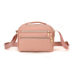 Multi-Zippered Crossbody Organizer Bag