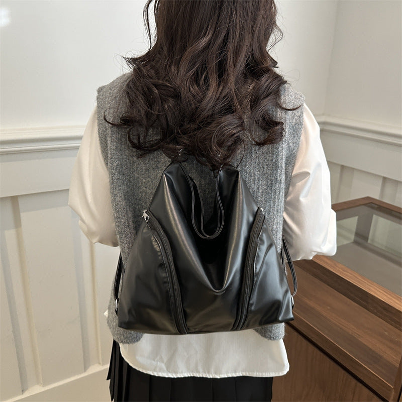 Chic Faux Leather Hobo Bag