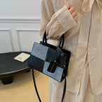 Geometric Patterned Handheld Tote Bag