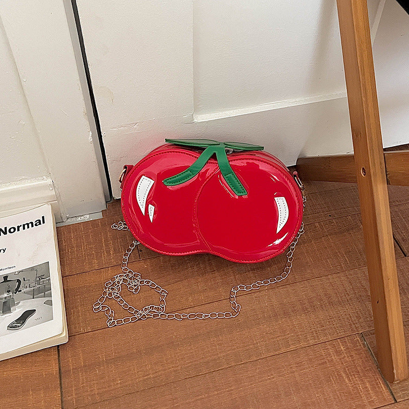 WoQuirky Statement Cherry Shaped Crossbody Bag