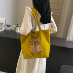 Elegant Bow Detail Tote Bag