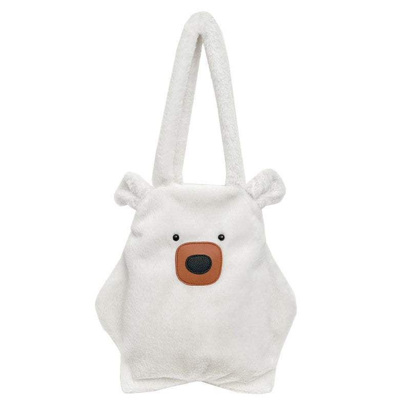 Plush Bear-Themed Tote Bag