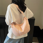 Casual Soft Fabric Hobo Bag Calm Wears