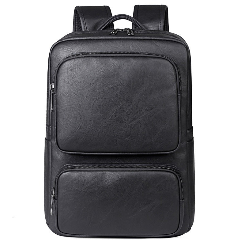 Premium Leather Business Laptop Backpack