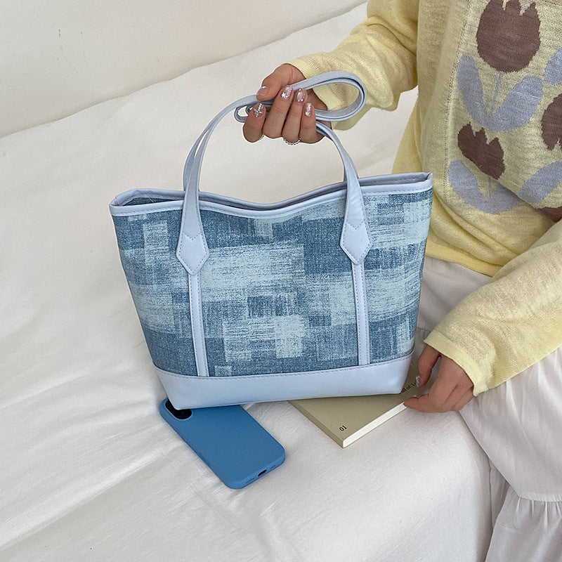 Stylish Textured Utility Tote Bag