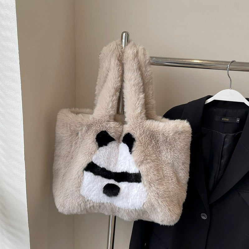 Plush shopping bag