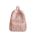 Patterned Backpack with Additional Compartments