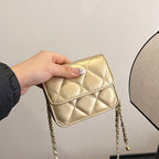 Women's mini crossbody bag with shiny chain and charming pendant-https://detail.1688.com/offer/771499177012.html-Calm Wears-Braun-nothing-Calm Wears