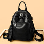 Versatile Multi-Functional Leather Backpack