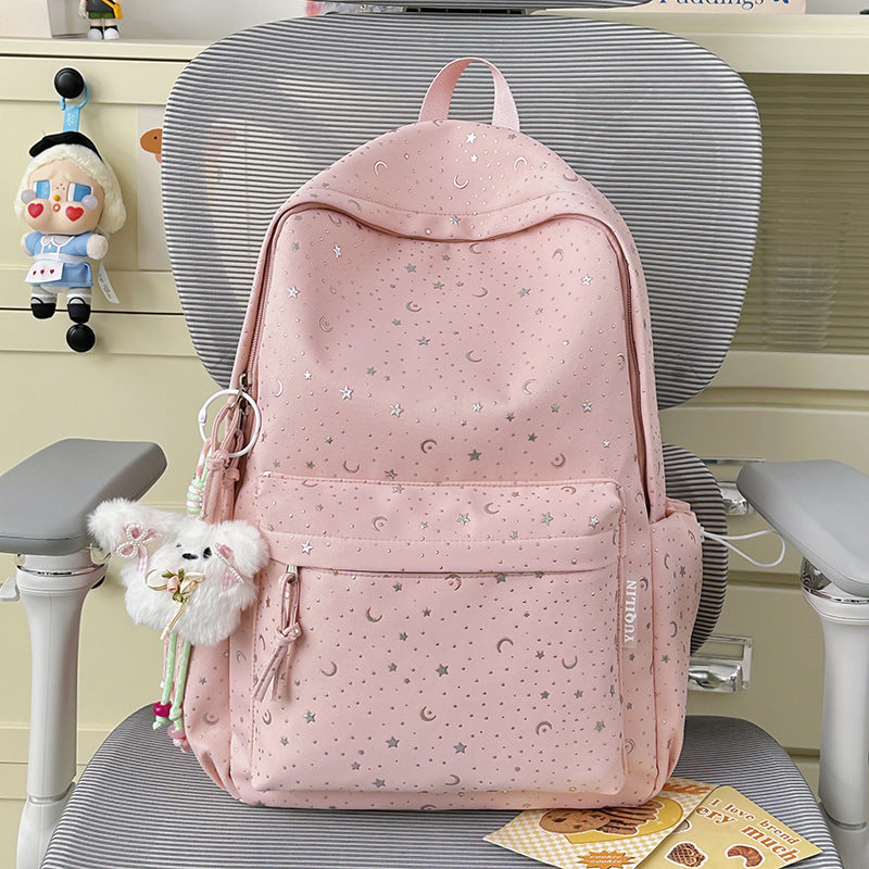 Starry Print School Backpack