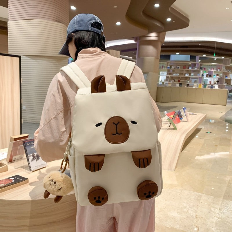 Backpack with Cute Animal Motif