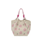 WoFloral Print Textured Handbag