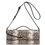 Elegant Textured Snakeskin Evening Clutch