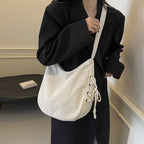 Casual Textured Hobo Bag Calm Wears