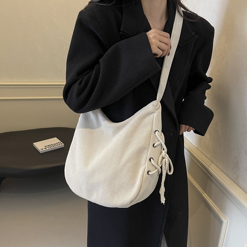 Casual Textured Hobo Bag Calm Wears