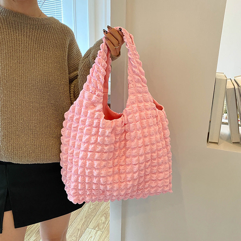 Women's tote bag with structured design-https://detail.1688.com/offer/773045196276.html-Calm Wears-Black-nothing-Calm Wears