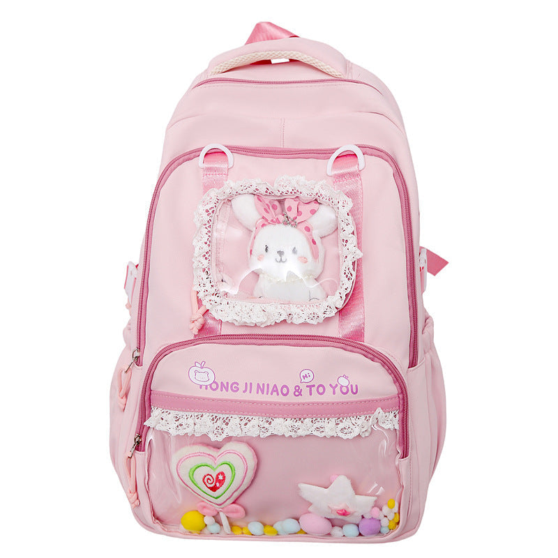 Cute Cartoon Character School Backpack-https://detail.1688.com/offer/959615314554.html-Calm Wears-Pink-Calm Wears