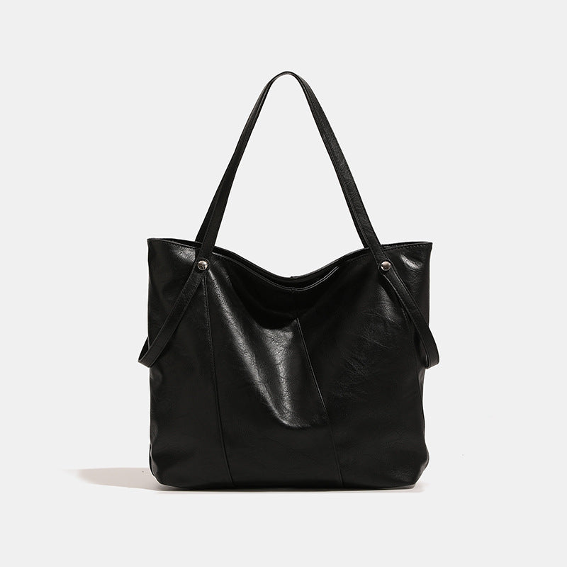 Women stylish XXL tote with elegant structure-https://detail.1688.com/offer/801281420603.html-Calm Wears-Black-nothing-Calm Wears
