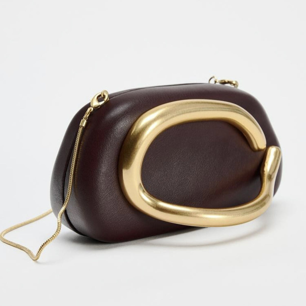 Statement Clutch with Sculptural Handle