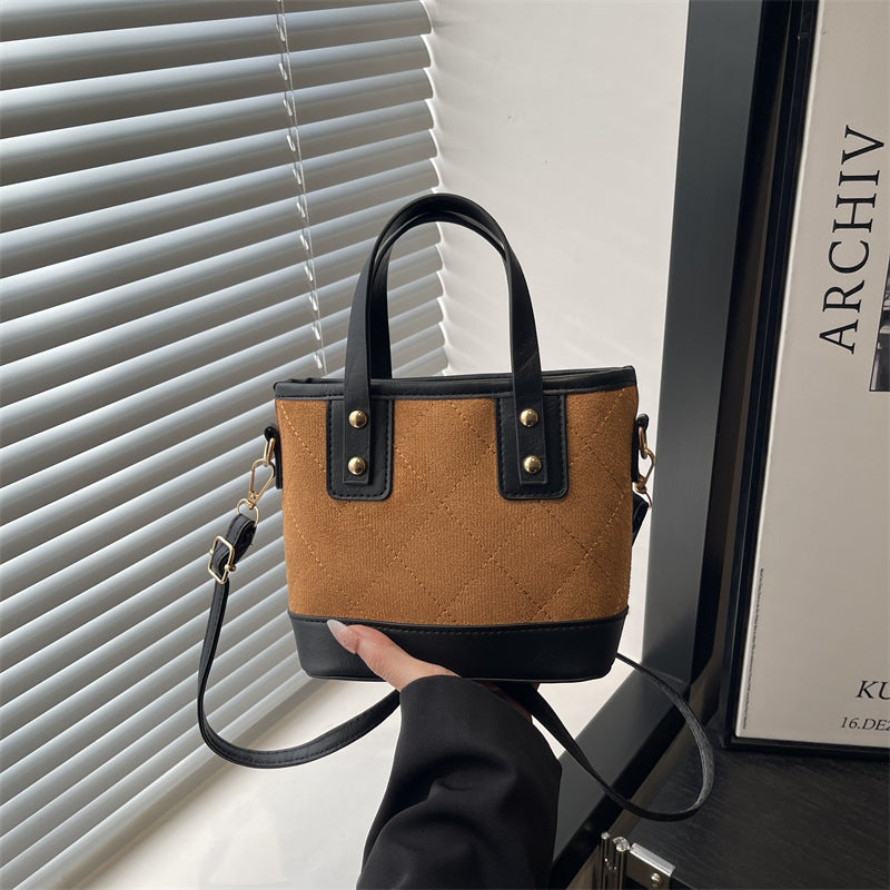 Women's elegant mini bucket bag with detachable shoulder strap-https://detail.1688.com/offer/1025339066405.html-Calm Wears-Braun-nothing-Calm Wears