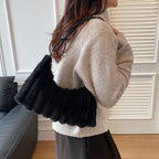 Luxurious Faux Fur Hobo Bag