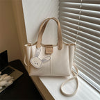 Structured Faux Leather Handbag
