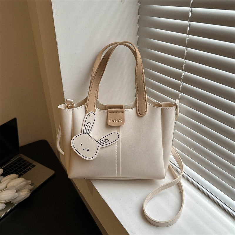Structured Faux Leather Handbag