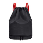 Lightweight Hexagonal Pattern Drawstring Backpack