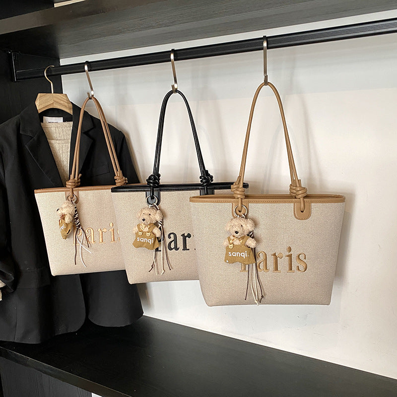 Elegant Paris Themed Tote Bag