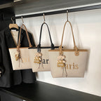 Elegant Paris Themed Tote Bag