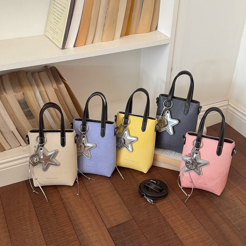 Women's practical mini handbag with removable pendant