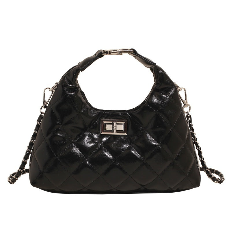 Women Mini-Bag with elegant quilted design and stylish chain closure