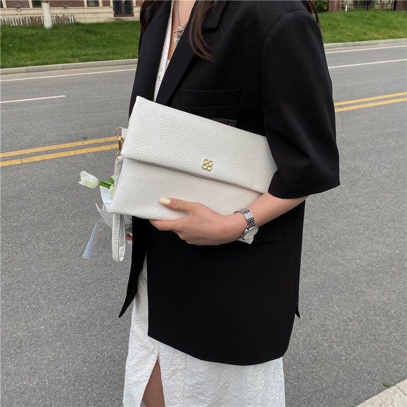 Elegant Textured Wristlet Clutch