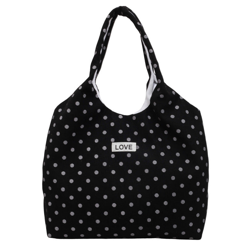 Casual Polka Dot Tote Bag