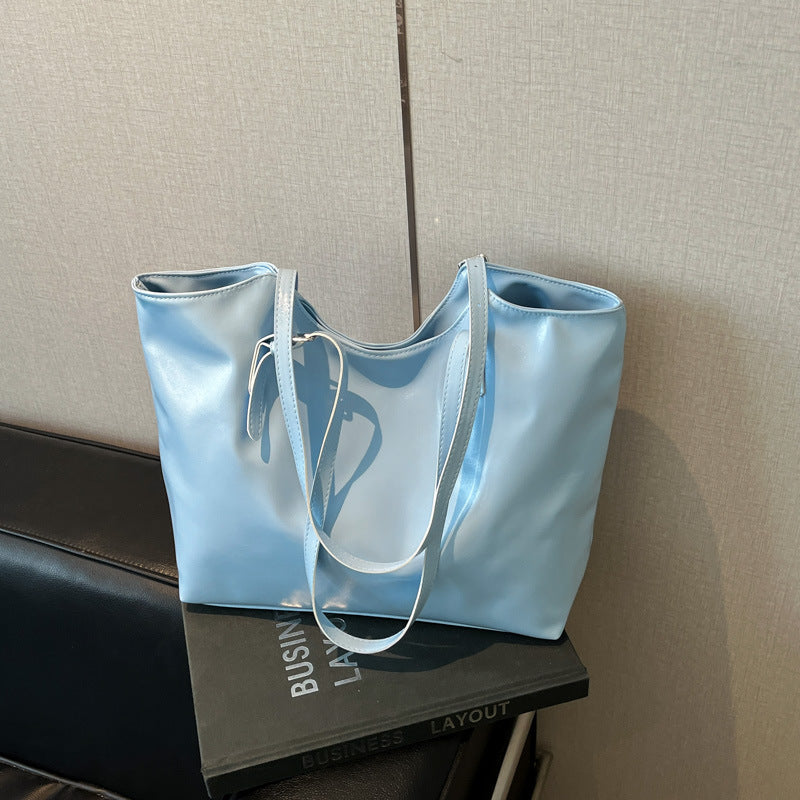 Women's stylish tote bag with practical inner pockets-https://detail.1688.com/offer/914664890411.html-Calm Wears-Blue-nothing-Calm Wears