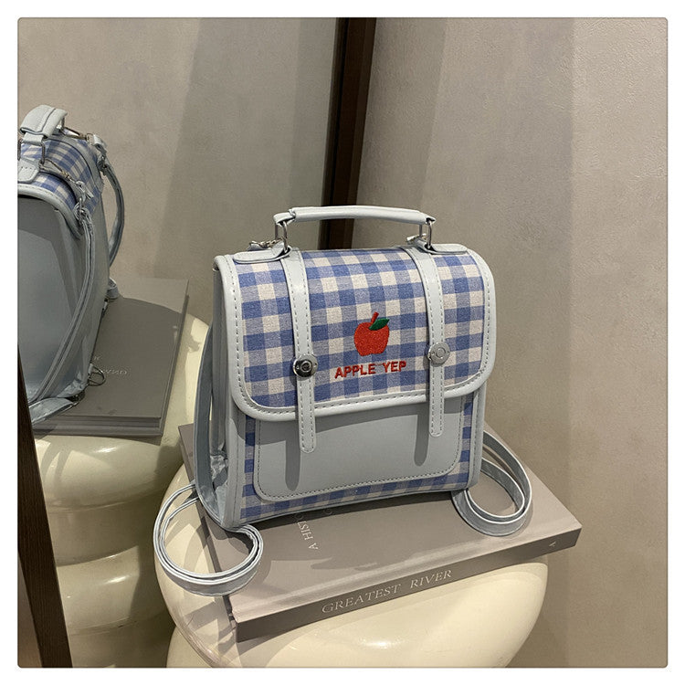 Playful Checked Mini Backpack