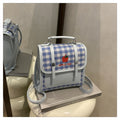 Playful Checked Mini Backpack